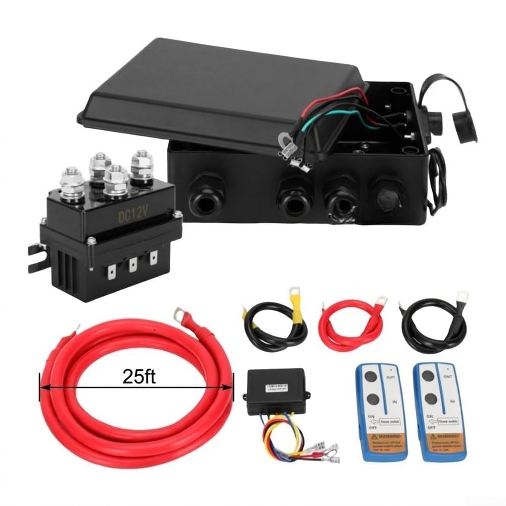 Télécommande de treuil sans fil 500 A pour treuil de 15 000 LBS Kit de