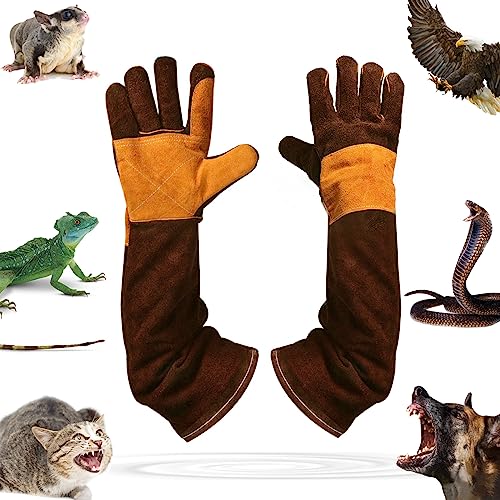 Jossens Animal Handling Gloves,Cat Bite Proof Gloves,Multipurpose Pet Bite Proof Glove For Cat Dog Bird Falcon Snake