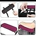 MOSISO Chair Armrest Pads (2 Pack), Memory Foam Home/Office Chair Arm Rest Covers Comfy Computer Gaming Elbow Cushion Removable Washable Elbow Support Forearm Pressure Relief, Wine Red