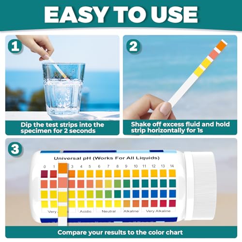 Bacnunn 200 Strips Universal Litmus Paper Ph Test Strips thumb #4