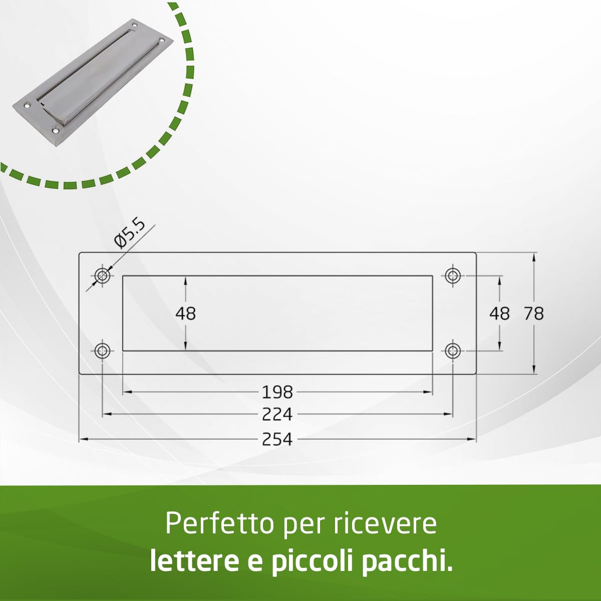 KOTARBAU, Cassetta Delle Lettere Da Incasso, Con Profondità Regolabile 160-295 Mm, Per Pareti Di - Foto 10