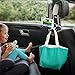 TOOVREN Upgraded 2 Pack Car Headrest Hidden Hook 2 in 1 Car Seat Hooks with Phone Holder for Purse, Backpacks,Toys,and Even Bottle Storage Organizer (Silver)