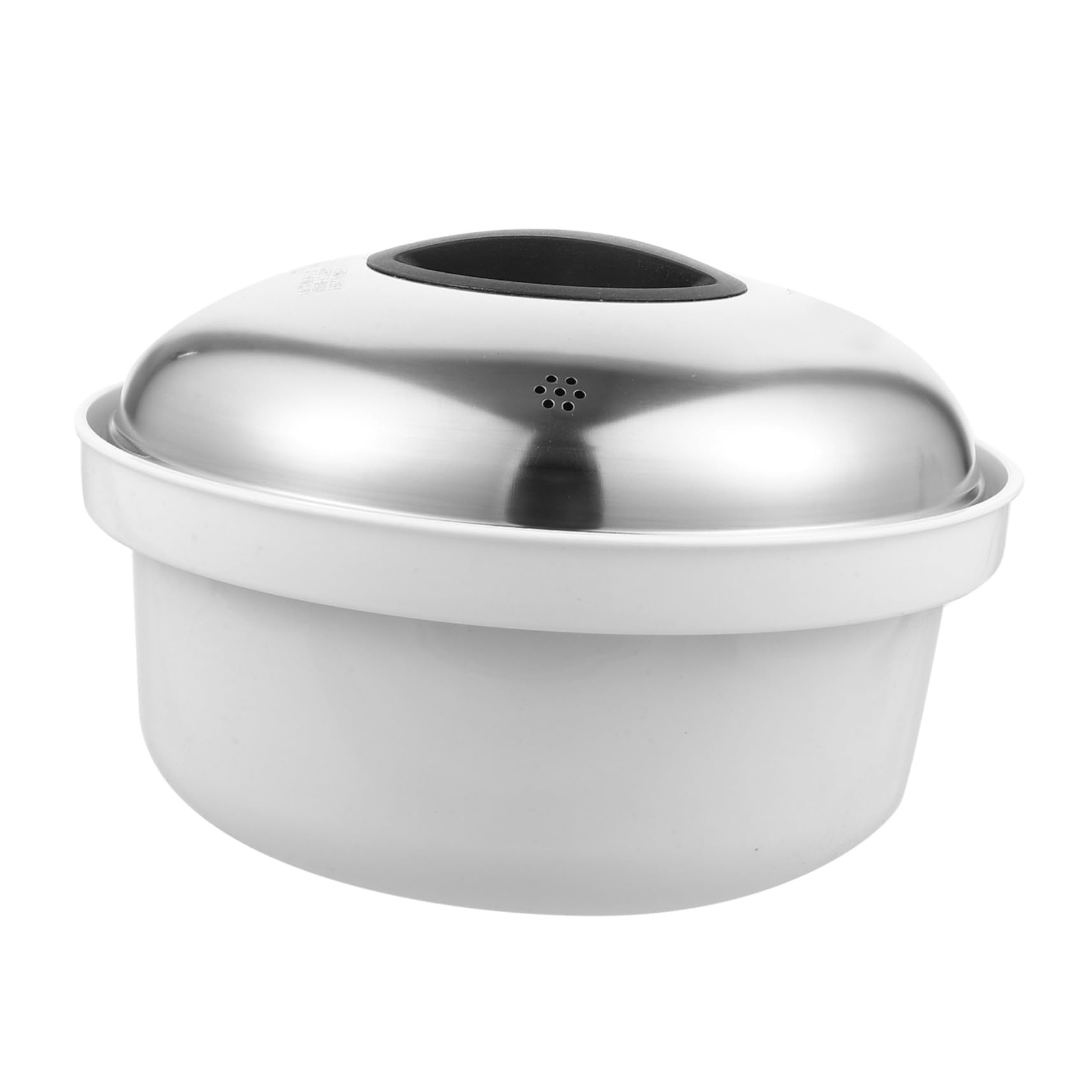LIFKOME Mikrowellen Dampfgarer Satz Edelstahl mit Deckel Kunststoffgriff Dämpfer für Gemüse Reis Teigtaschen Mikrowellengeschirr für Gesundes Kochen