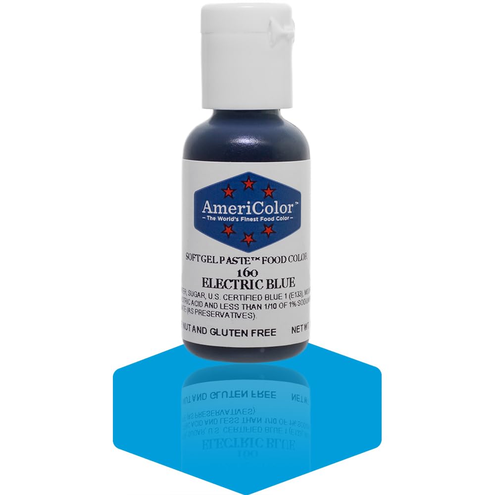 Americolor Soft Gel Paste Food Color, Electric Blue