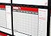 GymPad Unisex Adult 12-Week Fitness Workout Planner - Black, Size A2