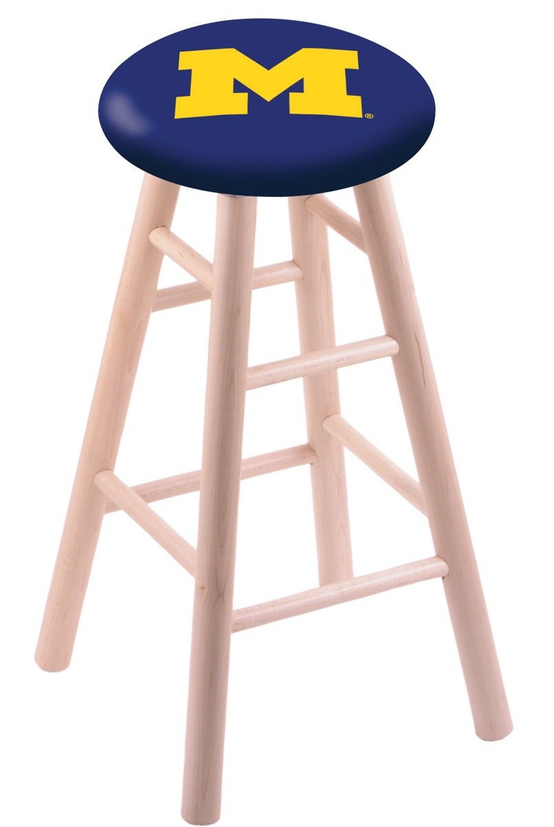Holland Bar Stool Co. Maple Bar Stool in Natural Finish with Michigan Seat by The