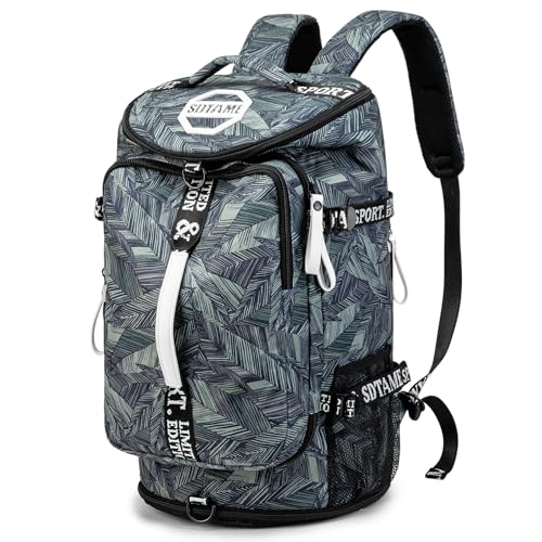 Image of SDTAME Gym Duffel Backpack with Shoe Pocket & Laptop Sleeve