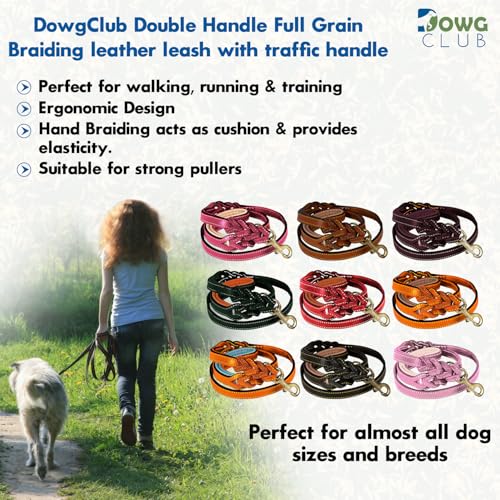 Dowgclub Leather Dog Leash 6Ft X ¾ Inch thumb #3