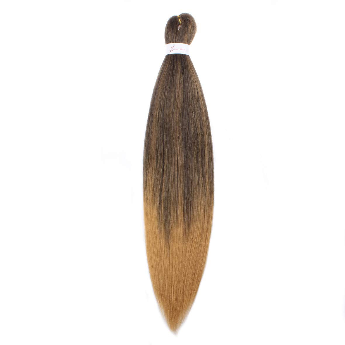 Buy Leeven 8 Packs Brown Pre Stretched Braiding Hair Extensions Ombre