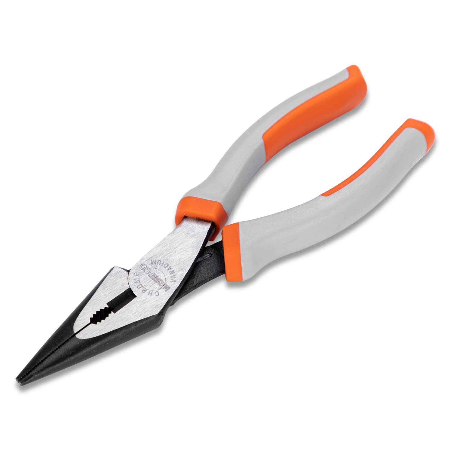 6 Inch Long Nose Pliers, High-leverage Hand Tool Pliers with Wire Cutters, Precision Spring Loaded Nose Pliers