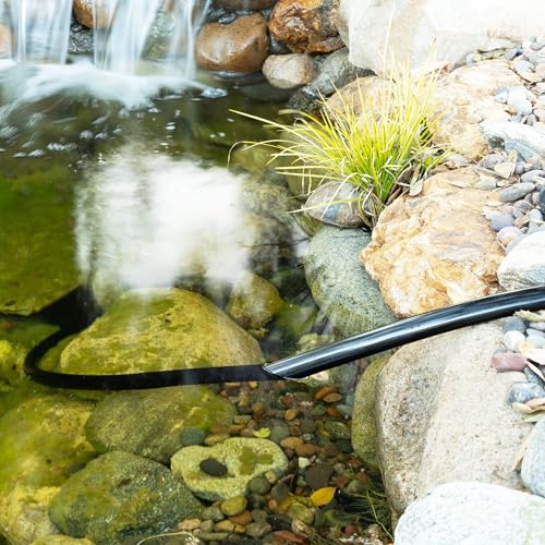 Alpine Corporation PVC-Schlauch mit 3/8 Zoll Innendurchmesser für Teiche und Springbrunnen, 300 m, Schwarz