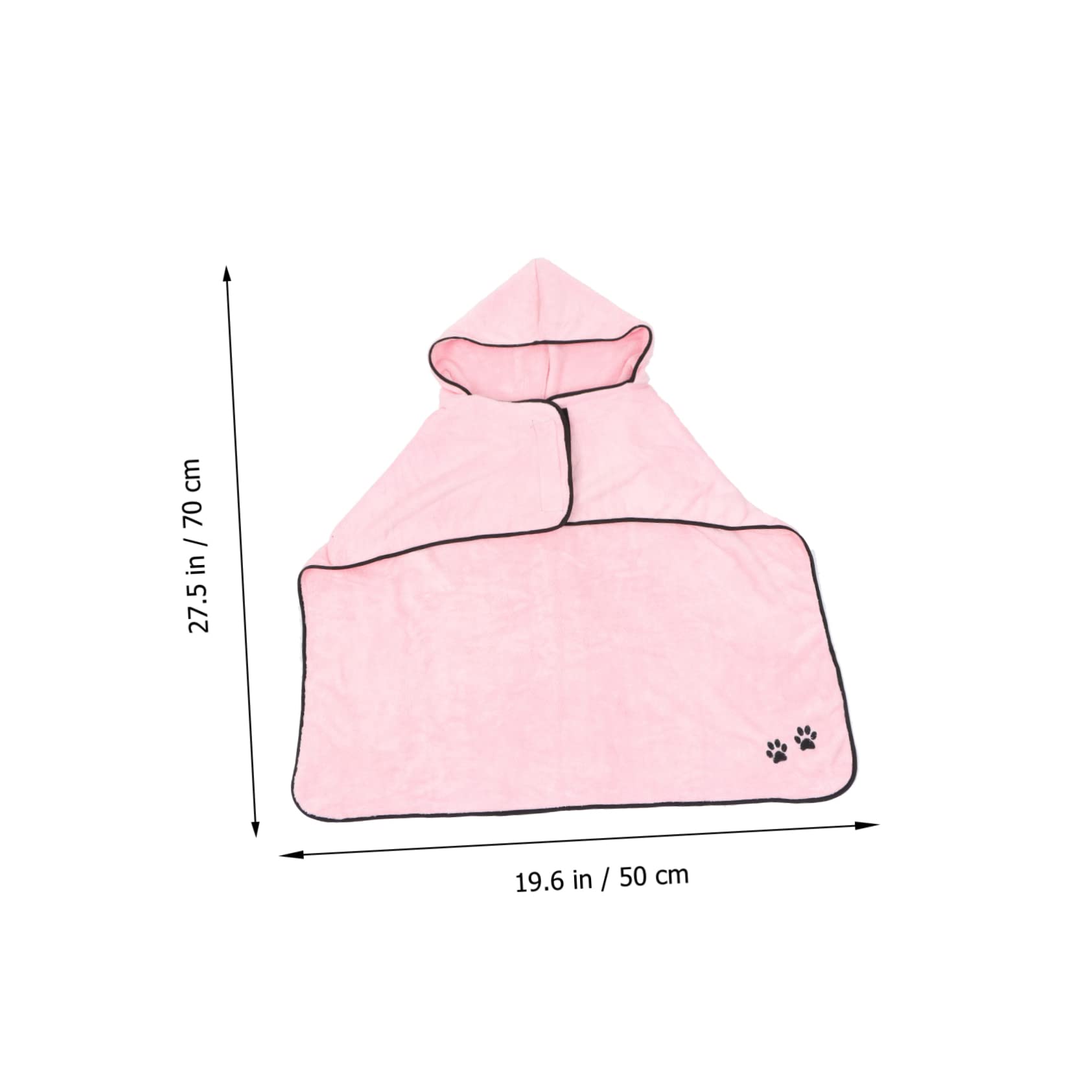 Didiseaon 2pièces Peignoir De Bain pour Animaux Polaire Serviette Absorbante Et Sèche Rapidement pour Chiens Et Chats