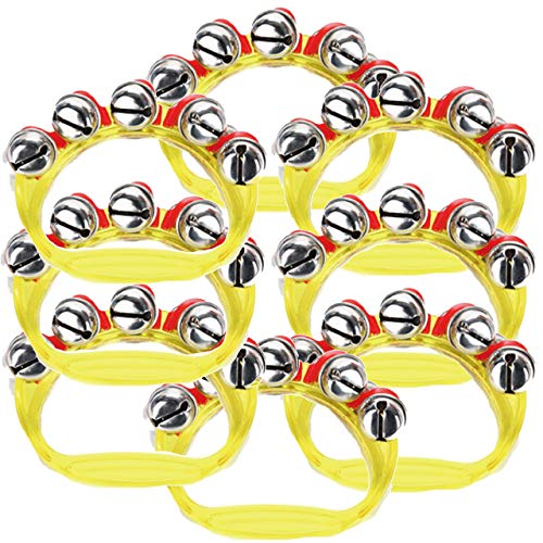 Amazon | HWT 鈴 ベル 楽器 黄色 8個 入り リングベル 子ども