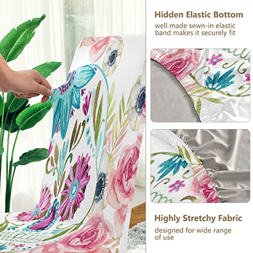 Alaza Watercolor Mexican Sugar Skull Flowers Day Of The Dead Dining Room Chair Slipcovers Dining Chair Covers Parsons Chair Slipcover Office Chairs Stretch Chair Covers For Dining Room #TOP4