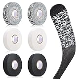 Deekin 6 Rolls Hockey Tape USA Flag Camo Lacrosse Stick Tape Waterproof Non Slip Hockey Athletic Sports Stick Baseball, 1'' x 27 Yards/Roll (Dark,Vivid)