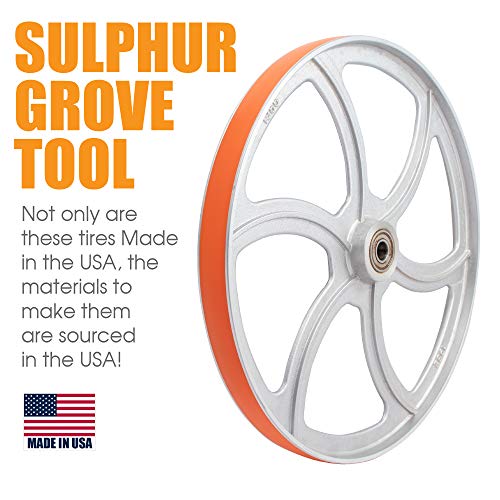 1 1/2" X 18 Inch X .090 Inch Urethane Band Saw Tire 2 Pack For Delta: 28-682, 28-662 Grizzly: G1012 Grob : 4V-18 Jet: Jwbs-18X, Jwbs-18Qt, Jwbs-18Qt-3 Powermatic: Pm1800 Rikon: 10-345 #TOP4