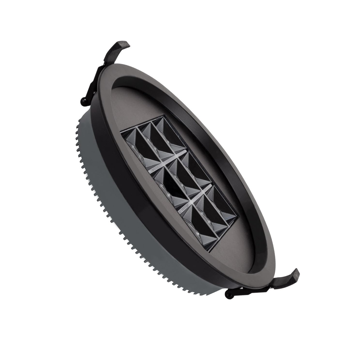 LEDKIA Oczko Downlight LED 30W Okrągła (UGR17) Czarna Średnica Wycięcia Ø 2