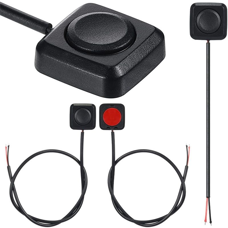 Aboiledy 4 Pcs Momentary Switch Momentary Push Button ON Off Switch 12V 24V Mount Mini Button Switch