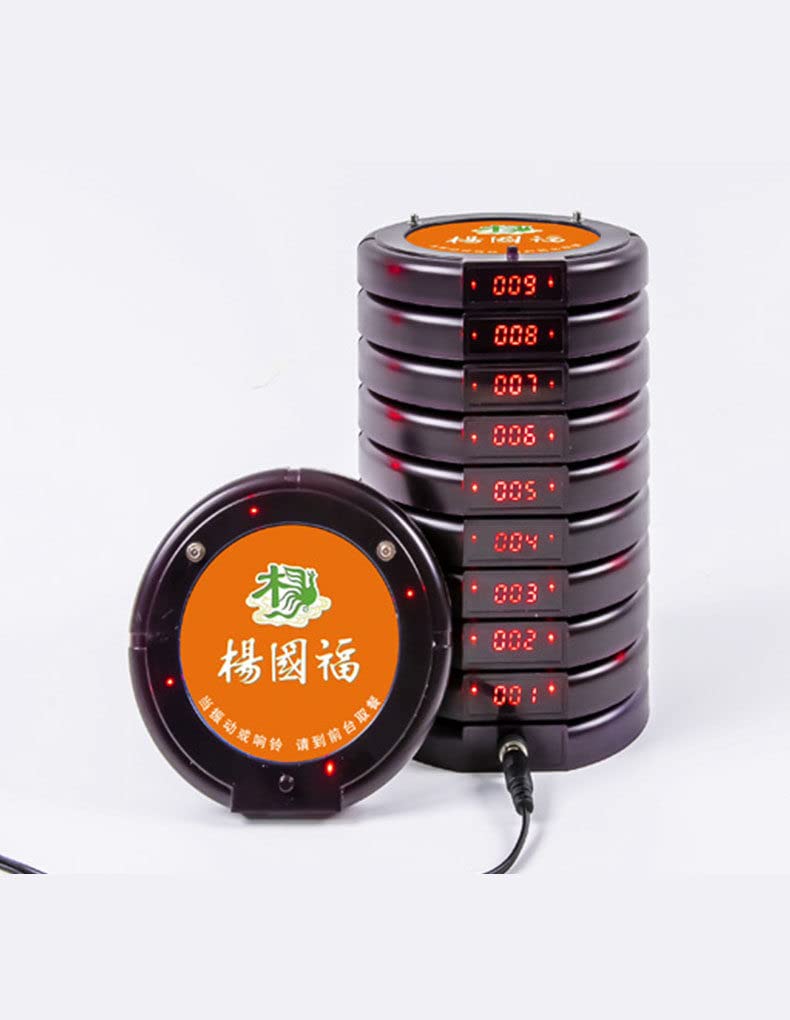 Restauracja Pager System Bezprzewodowy System Przywoławczy, 10/15/20 Podstawek Dalekiego Zasięgu Obsługa Wibracji Brzęczyka, Ekran Dotykowy 1 Klawiatura Wywoływania,1drag10