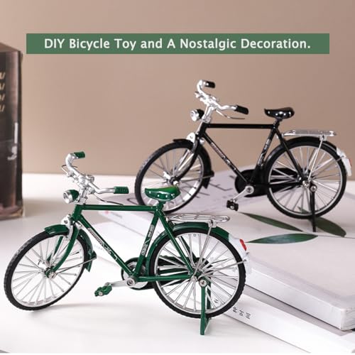 UMESEE 3D Metal Puzzles Toy Bike for Teenagers and Adults, Simulation Mini Bicycle Model Scale Kit, 3D Bicycle Model Building Kit, DIY Craft Kits 3D Puzzles for Beginners (Black) - Image 4