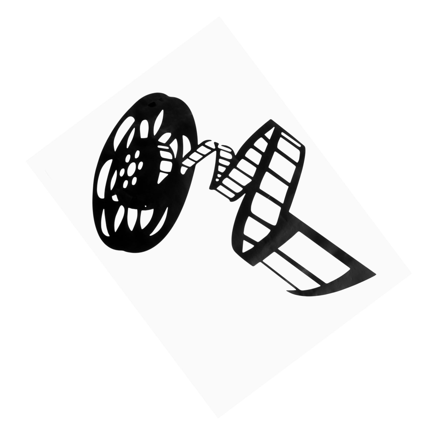 SAFIGLECinema Wall Sticker Studio Wall Decals Film Wall Kid Living Room Wall Decals Movie Room Decor Creative Wall Decal Directors Clapboard Home Décor Movie Decor Removable Wallpaper Pvc