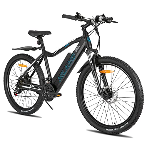 HILAND E-Bike 27,5 Zoll Fat Tire Aluminium E-MTB Elektrofahrrad...