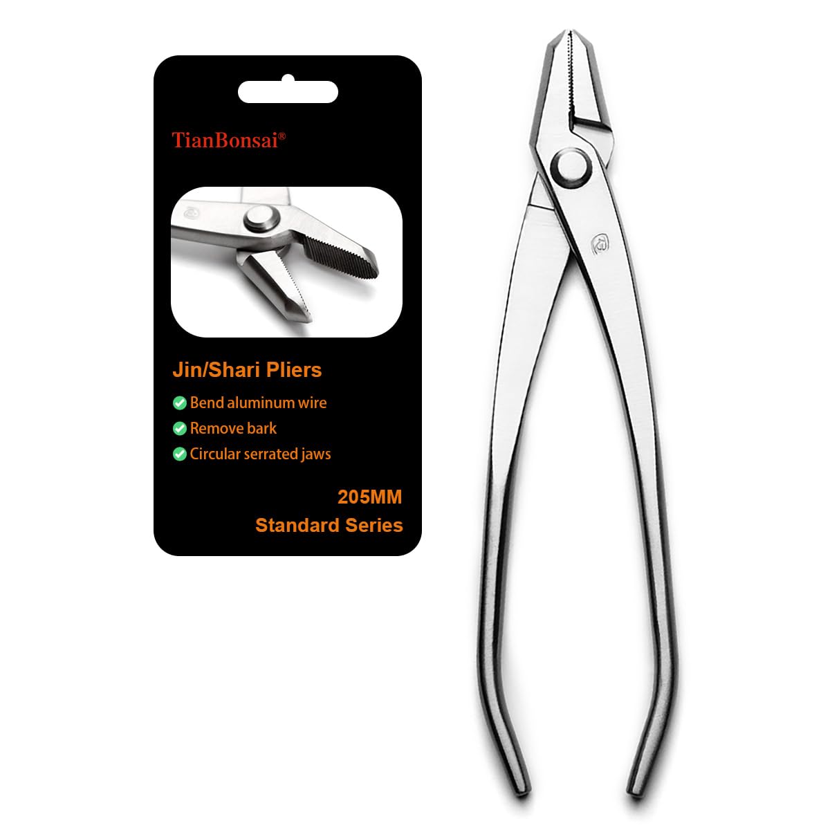 TianBonsai 205 mm Bonsai Pliers Jin Pliers Bonsai Tools