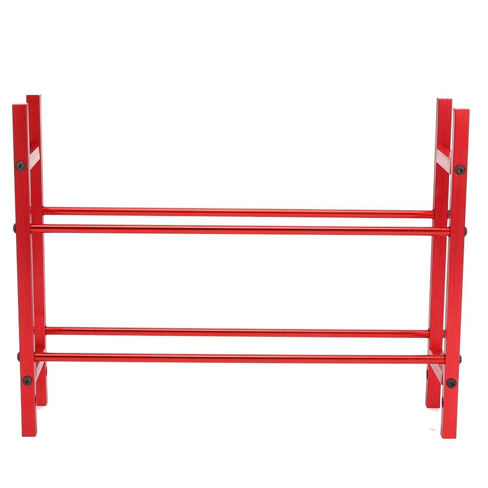 Keenso Scaffale per Pneumatici RC a 2 Livelli in Lega di Alluminio Scaffale per Pneumatici RC 1.9 Pollici per SCX10 90046 D90 1/10 Model Crawler Car