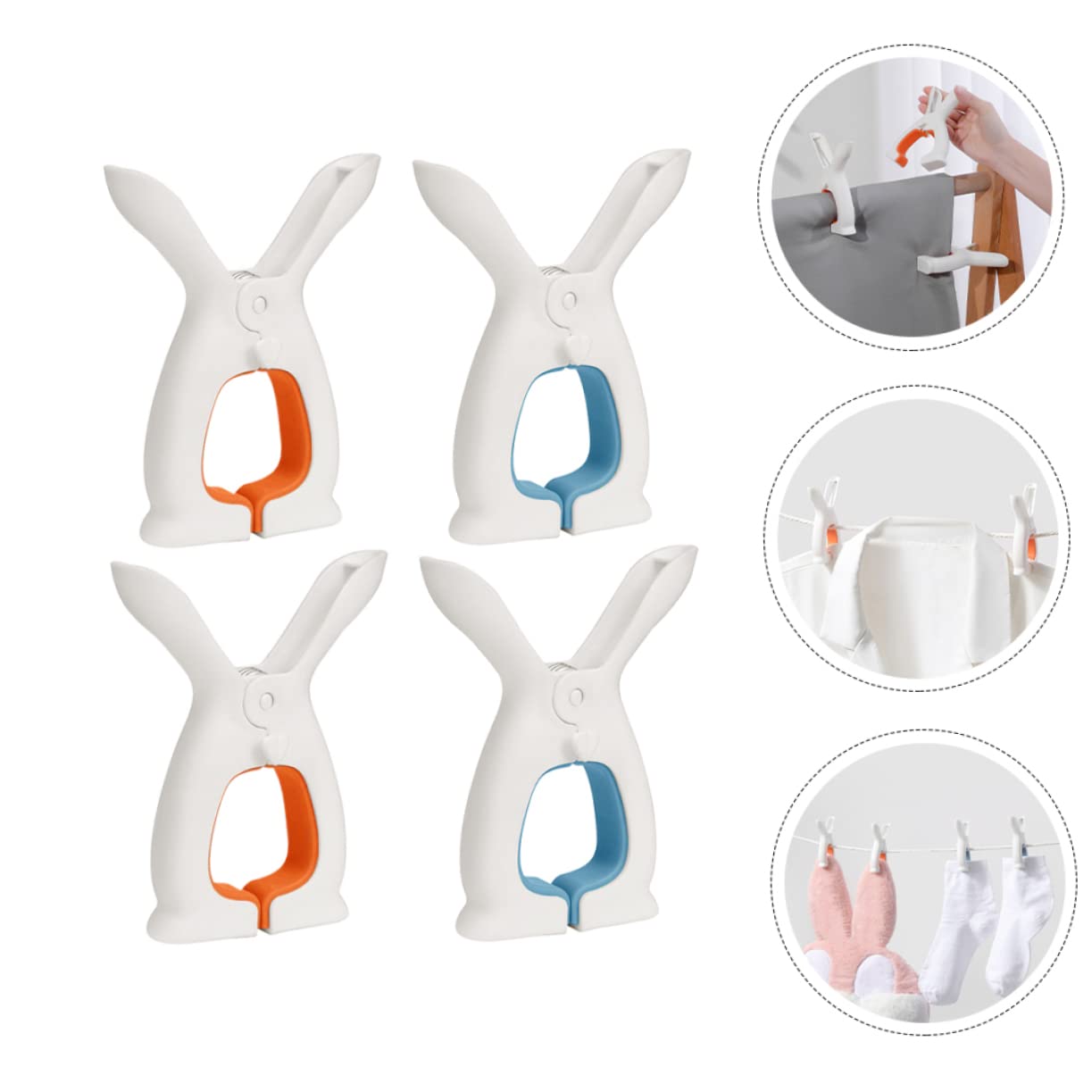 ABOOFAN 20pezzi Clip Per Biancheria Resistente Al Vento Clip Per Asciugare e Asciugamani e Lenzuola Colori Blu e Pratiche e