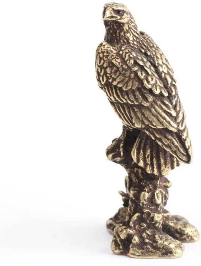 Estatua vintage de águila de latón de 1 pieza