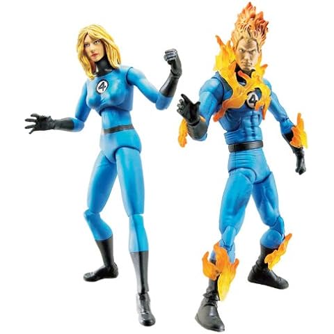Marvel Legends Human Torch & Invisible Woman Figures Cover