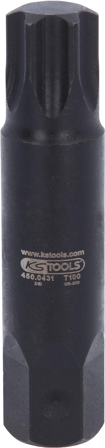 KS Tools 450.0431 Inserto p.avvitatori ad impulsi p.viti Torx L107mm,T100