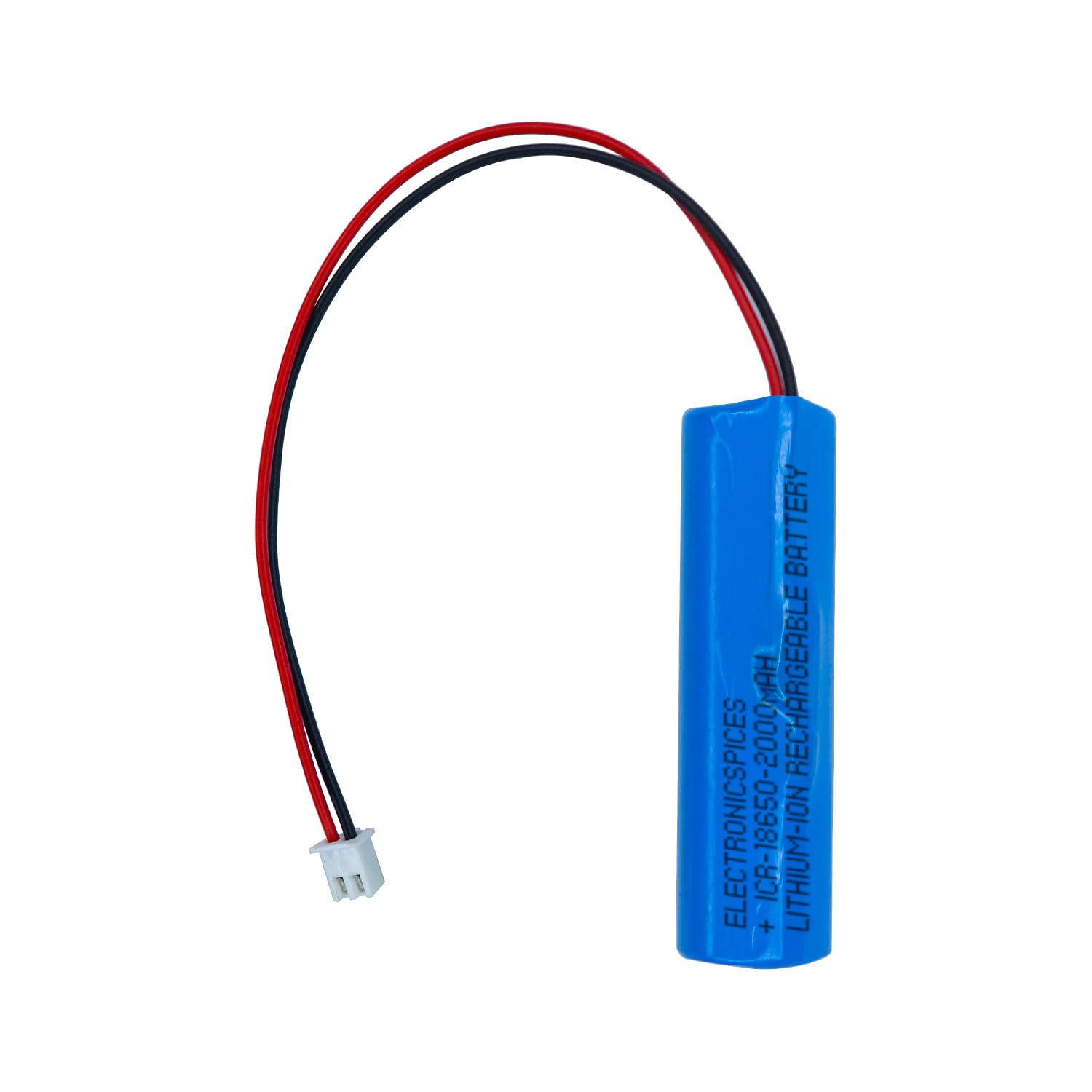 Electronic Spices 2000mAh Rechargeable Battery Lithium-ion with Wire and 2510 JST Connector & BMS Connector