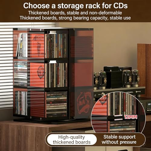 Discos de vinilo torre giratoria de almacenamiento para 120 CD 8
