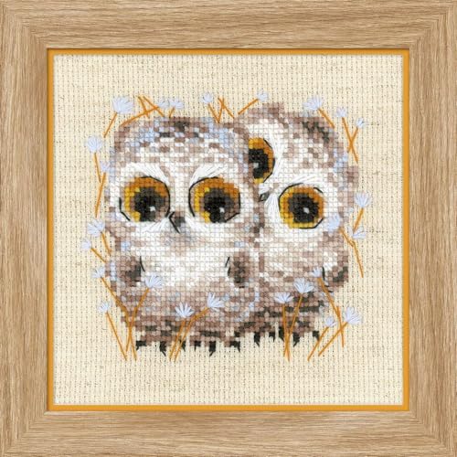 RIOLIS - Little Owls 1755, Animals Cross Stitch Kits 5,12
