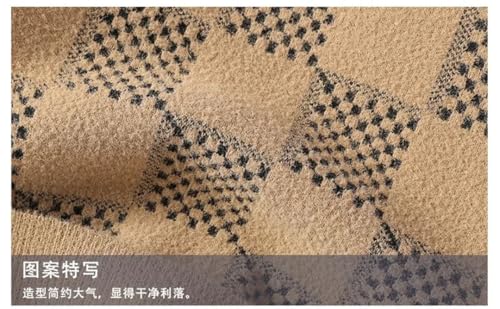 Men's Plaid Knitted Sweater Knitted Fashion Slim Pullover4