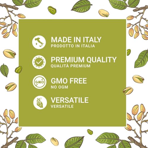 Image of EATALIAN by AMZ BETTER Pistachio Cream, 7oz /200 gr, Spreadable Pistachio Paste, Sweet and Unique Taste, Ideal on Bread, for Cakes, Dessert, Ice Cream, Excellent for Dubai Chocolate, Made in Italy