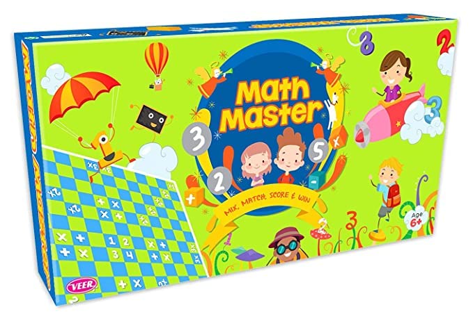 khilona waala Math Master: A Mathematical Educational Board Game for Age 5 Years & Above, Maths Equation Scrabble (New)