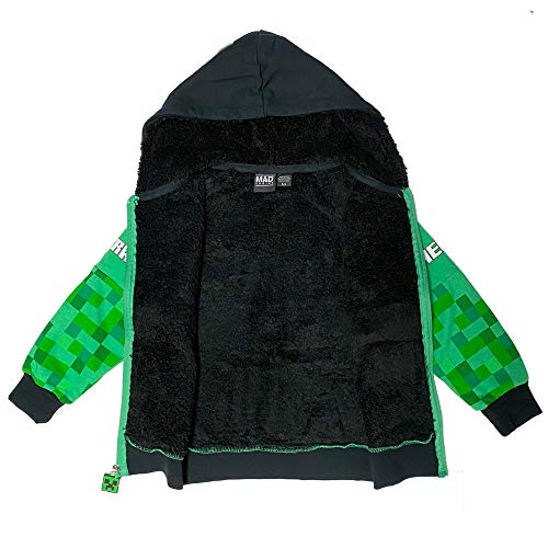 Minecraft Creeper Boys Sherpa Fleece Hoodie3