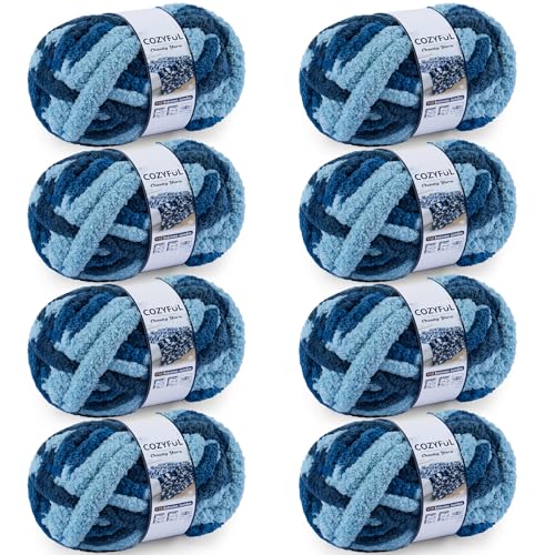 Cozyful Chunky Yarn for Hand Knitting - #10 Chunky...