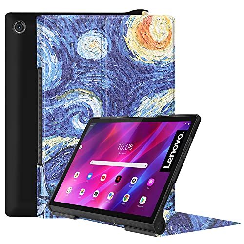 Lobwerk Funda Protectora para Lenovo Yoga Tab 11 YT-J706F 2021 de 11 Pulgadas, Funda Fina con función Atril y función de Encendido y Apagado automático