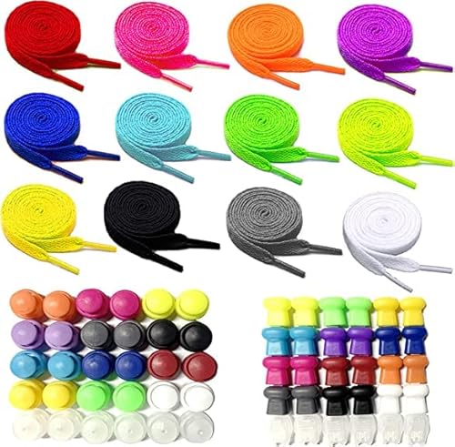DOITEM Ersatz-Kordelzug, 120cm Kunststoff-Schnurschlössern für Jogginghosen Shorts Kapuzenpullover und flexiblen Threader Universal Gurt für Jacken Badehose Schnürsenkel Tragetaschen, 12 Farben Cover