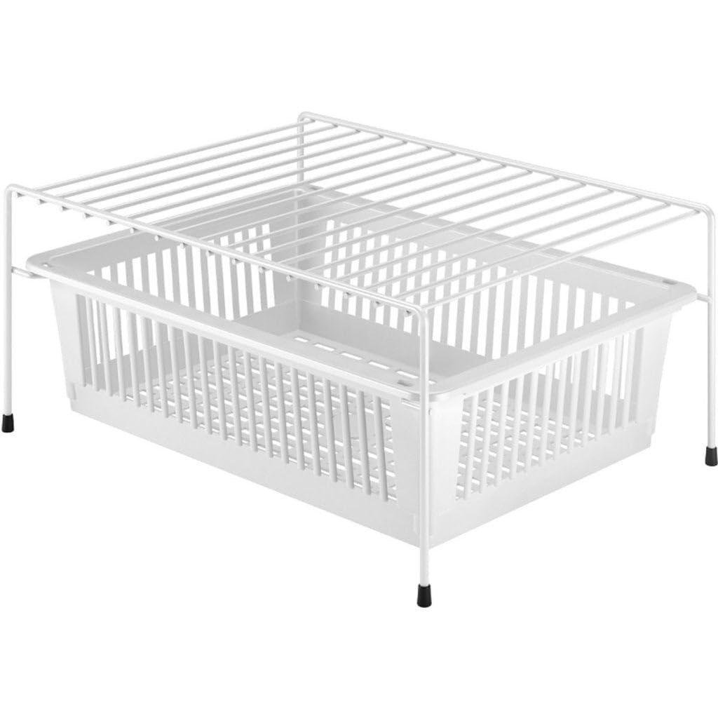 Étagère + panier Metaltex Dino blanc : créez une buanderie ordonnée et apaisante