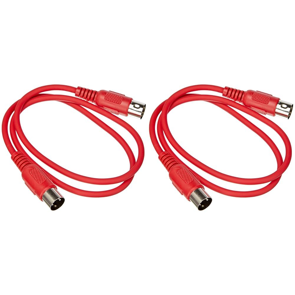 Cavo MIDI Adam Hall 3 STAR - 0,75 M Rosso, Confezione Da 2 - Foto 10