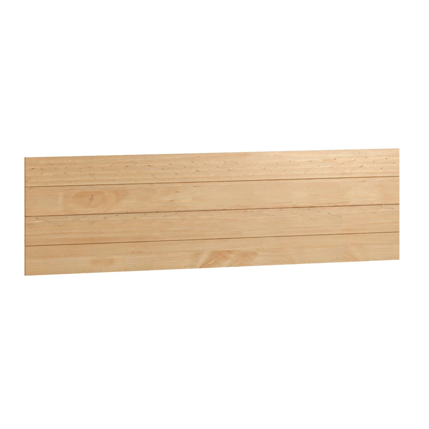 Buyqualia Conjunto de cabecero y Dos mesitas de Noche de Dos cajones en Madera Maciza (Natural)