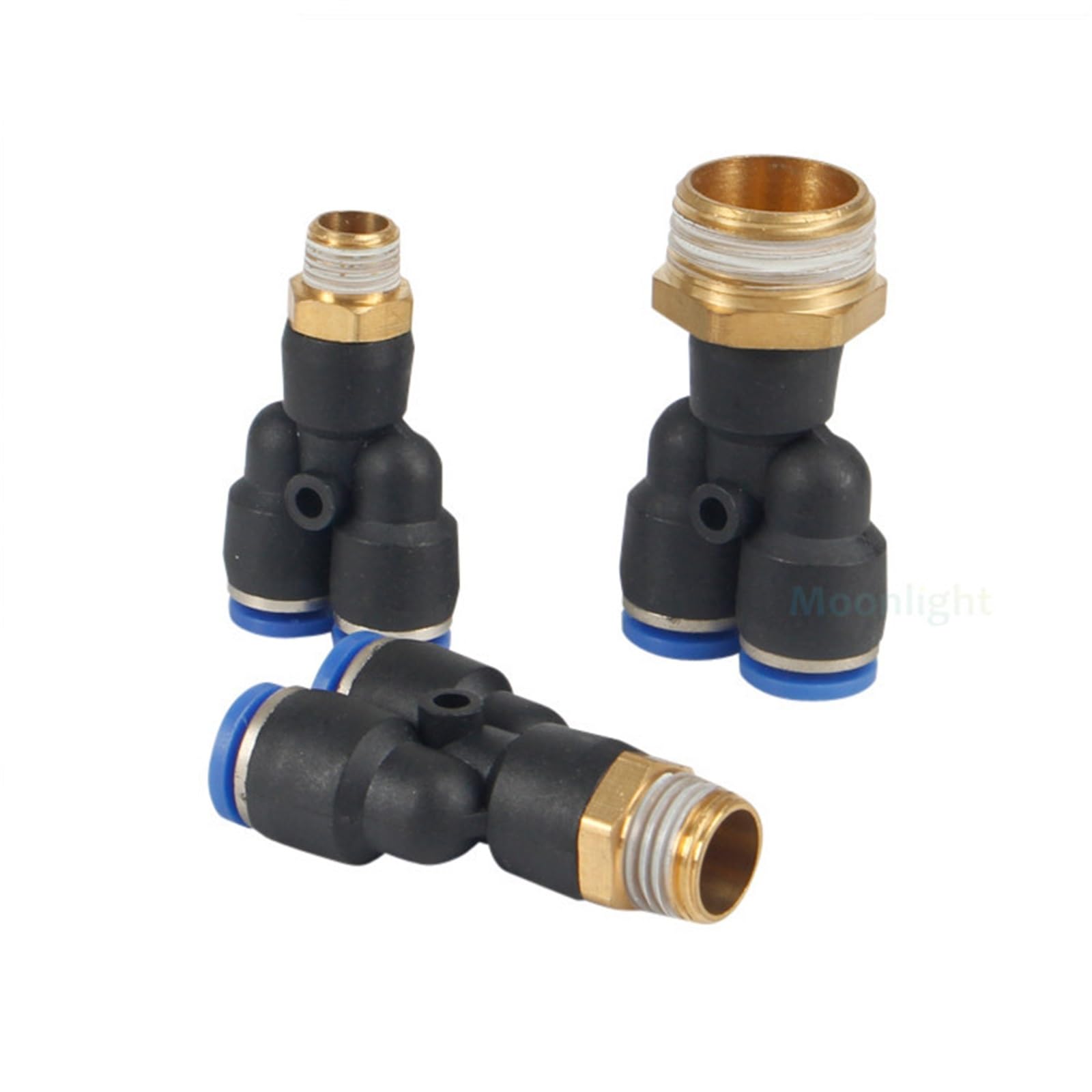 1 connettore pneumatico per aria PX 4 mm, 6 mm, 8 mm, filettatura M5 0,3 cm 1/4 3/8 1/2", raccordi dritti per tubi rapidi (6-m5 (6 mm-M5)