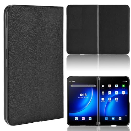 �Ή��@�� for Microsoft Surface Duo �g�уP�[�X,�Ή��@�� for Microsoft Surface Duo �ϏՌ��E�����h�~�X�}�z�P�[�X�J�o�[ Black
