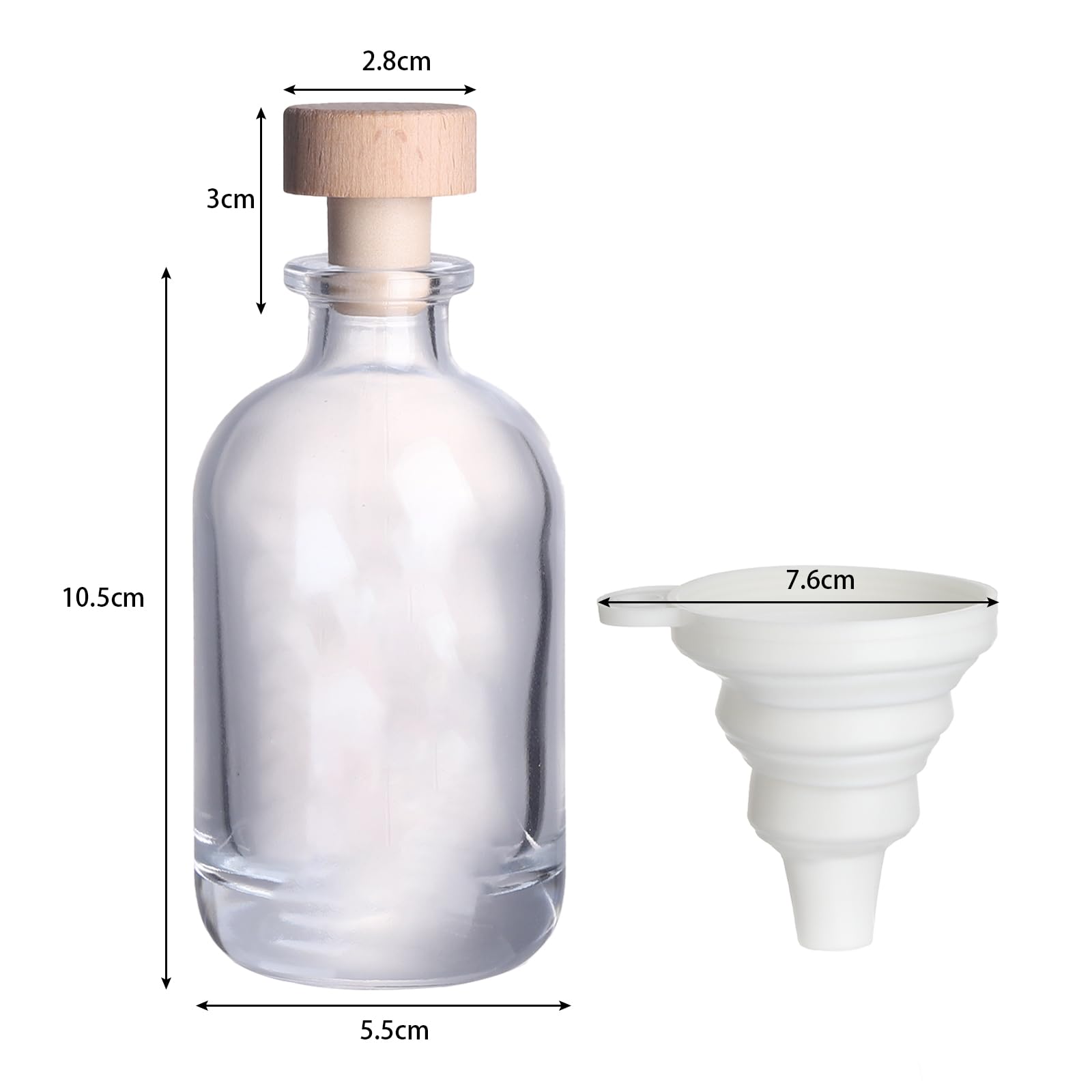 Amazon｜酒瓶 100ml 酒 容器 焼酎 保存瓶 日本酒 小分け容器 クリア