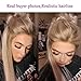 ENTRANCED STYLES Synthetic Ombre Blonde Lace Front Wigs for Women Long Straight Wigs Side Part 2 Tones Color Heat Resistant Wig for Daily&Party Use Natural Looking 30