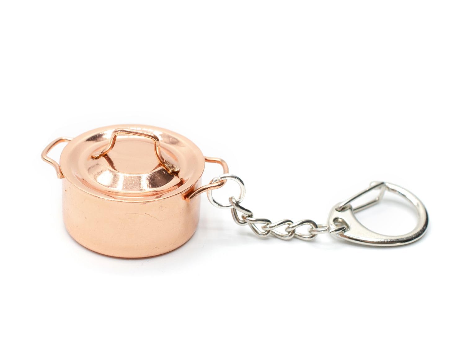 Miniblings Topf mit Deckel Köchin Küche - Handmade Modeschmuck I Anhänger Schlüsselring Schlüsselband Keyring
